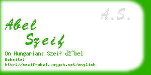 abel szeif business card